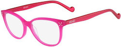 Liu Jo Women's Acetate Prescription Eyeglass Frames Pink LJ2605 525