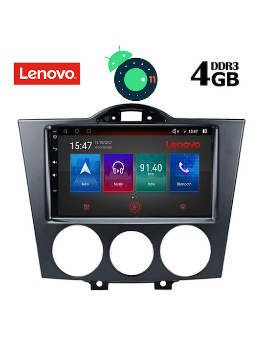 Lenovo Car-Audiosystem für Mazda RX-8 2001-2008 (Bluetooth/USB/AUX/WiFi/GPS/Apple-Carplay) mit Touchscreen 9" DIQ_SSX_9394