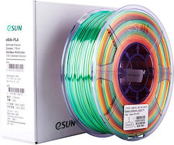 Esun eSilk PLA 3D Printer Filament 1.75mm Rainbow 1kg