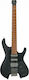 Ibanez Q54 Electric Guitar with HHS Pickup Configuration Black Flat with Case
