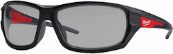 Milwaukee Safety Glasses for Protection with Gray Lenses Tinted