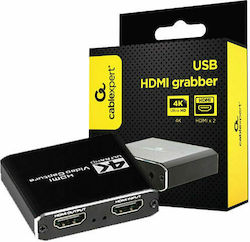 Cablexpert USB HDMI grabber, 4K, pass-through HDMI