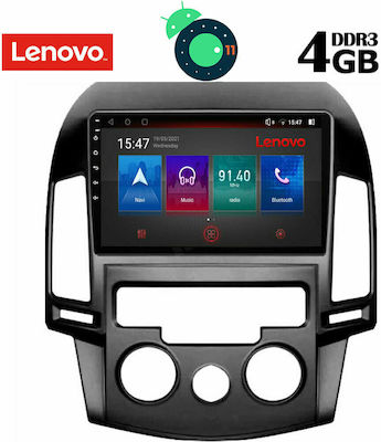 Lenovo Car-Audiosystem für Hyundai i30 2007-2012 mit A/C (Bluetooth/USB/AUX/WiFi/GPS/Apple-Carplay) mit Touchscreen 9" DIQ_SSX_9231AC
