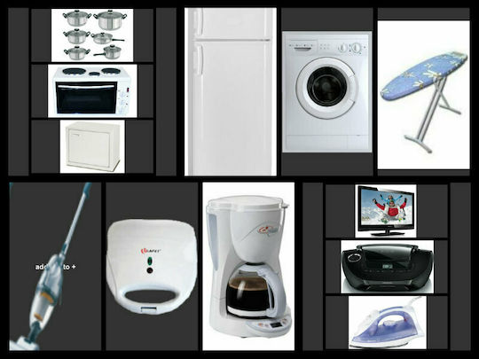 Telemax Студентски комплект домакински уреди Robin RT-260 + Davoline EC450CH + Davoline Avant + Robin RB1500 +Telemax H2038U + LG 24TN510S + Muhler Angelo + IQ VC-920 + Idea Kitcen CM108 + Telemax KY22ST + Pyramis Cook Mix