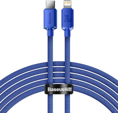 Baseus Crystal Shine Braided USB-C to Lightning Cable 20W Blue 2m (CAJY000303)