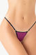 Milena by Paris Micro G-String Satin with hoops...