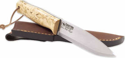 Casstrom Lars Falt Knife Beige with Blade made of Steel in Sheath