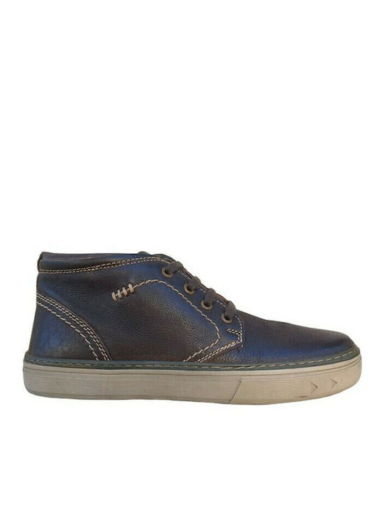 Leather Brown Men's Boots