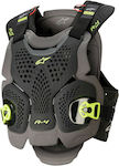 Alpinestars MX A-4 Max Rider Chest Protector Black/Anthracite/Yellow Fluo