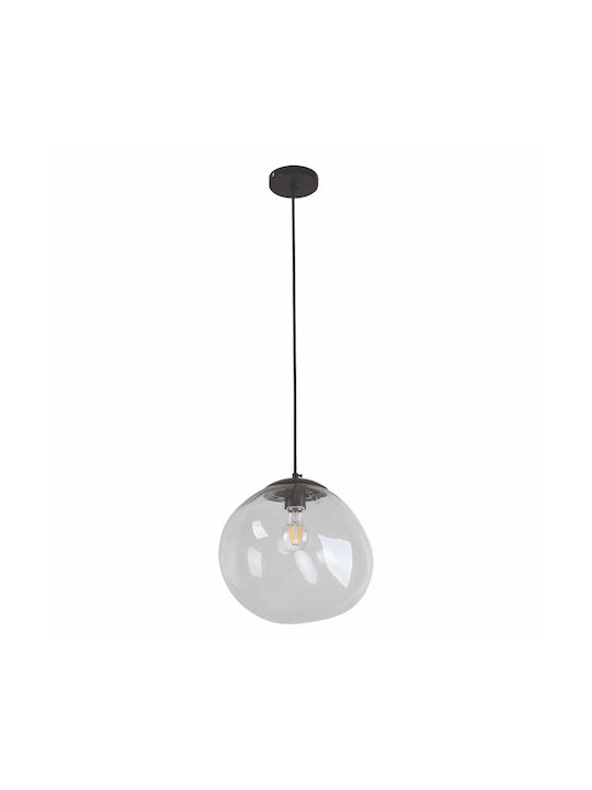 Home Lighting Ronda Lustră O singură lumină Bilă pentru Soclu E27 Transparent