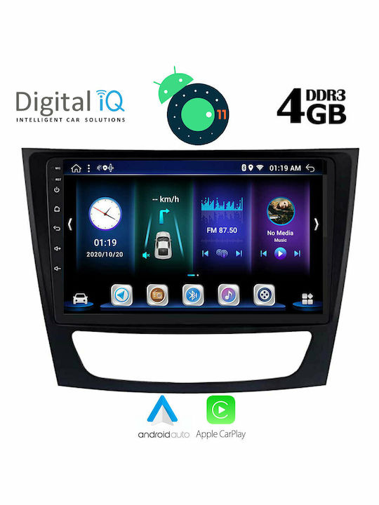 Digital IQ BXD 6408_GPS Ηχοσύστημα Αυτοκινήτου για Mercedes Benz CLS W219 / E W211 2003-2009 (Bluetooth/USB/WiFi/GPS) με Οθόνη Αφής 9"
