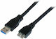 StarTech Regular USB 3.0 to micro USB Cable Μαύρο 1m (USB3CAUB1M)