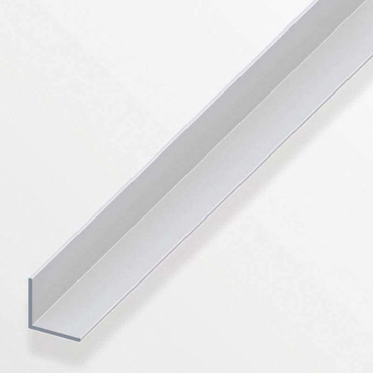 Alfer Aluminium Profile Aluminum for Steps Aluminum Equilateral Angle 25x25x1.5mm 1m 100x2.5x2.5cm