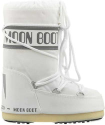Moon Boot Kids Snow Boots with Lace White