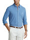 Ralph Lauren Men's Shirt with Long Sleeves Regular Fit Light Blue