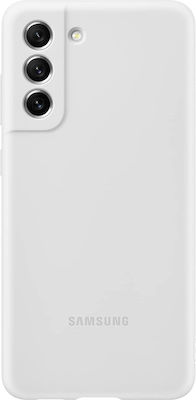 Samsung Silicone Back Cover Σιλικόνης Λευκό (Galaxy S21 FE 5G)