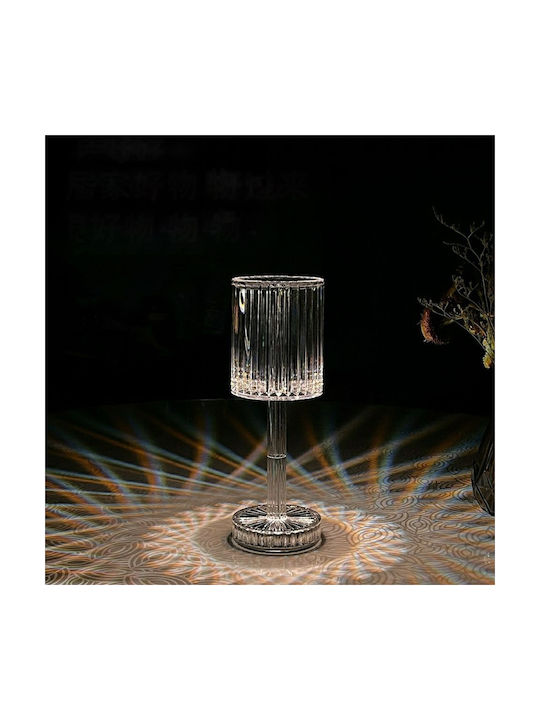 Lalos Diamond Πλαστικό Πορτατίφ LED με Διάφανο Καπέλο και Βάση