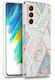 Tech-Protect Marble Back Cover Σιλικόνης Ροζ (Galaxy S21 FE 5G)