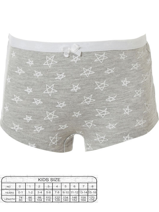 Energiers Kinder Boxershorts Grey-White Stars 1Stück