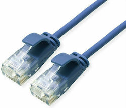 Roline U/UTP Cat.6a Netzwerkkabel Ethernet 1m Blau