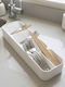 Lalos Plastic Gray Cutlery Drainer 11x39.5x5.5cm