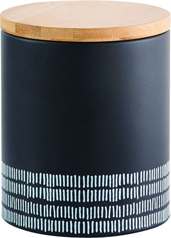 Typhoon Vase Allgemeine Verwendung mit Deckel Metallisch Schwarz 1000ml