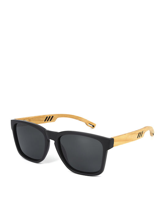 Polareye Unisex Sunglasses with Black Frame and Black Lens GR8011