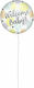 Balloon Foil Baby Shower Round Multicolour Welcome Baby 46cm