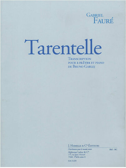 Hamelle Editeurs Faure - Tarentelle pentru Pian / Instrumente de suflat