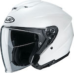 HJC I30 Jet Helmet with Sun Visor Semi Pearl Wh...