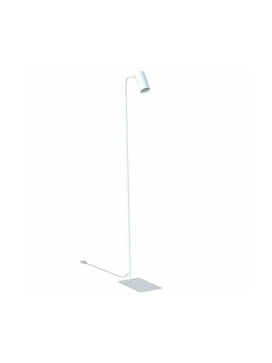 Nowodvorski Mono Stehlampe H120xB15cm. mit Fassung für Lampe GU10 Weiß