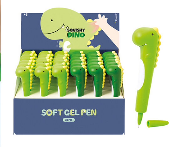 Exas Paper Total Gift XL Squeezy Dinosaur Химикалка Гел (Различни цветове)