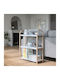 Rectangular Side Table Bellwood Wooden Natural White M71.1xL26xH90.1cm