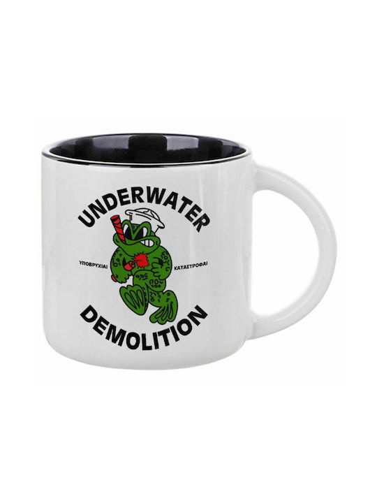 Underwater Demolition, Ceramic Mug 400ml White/Black