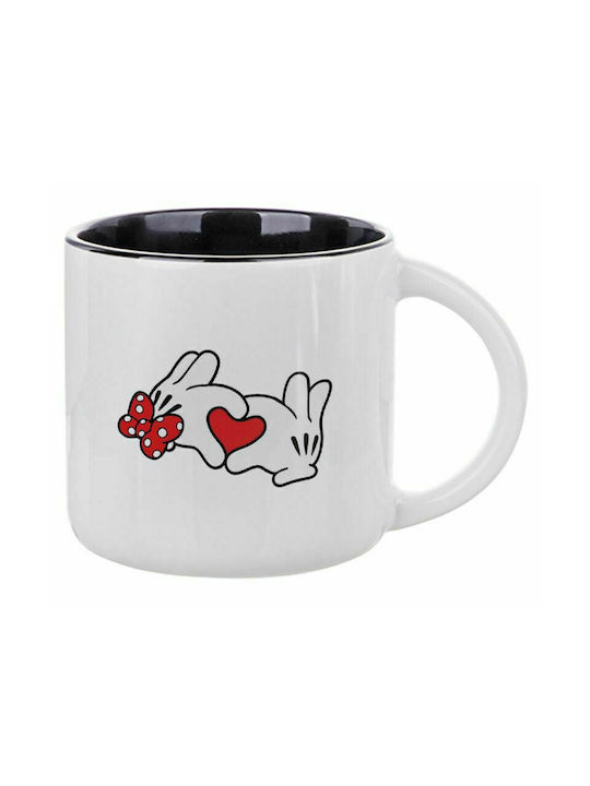 Love hands, Ceramic Mug 400ml White/Black