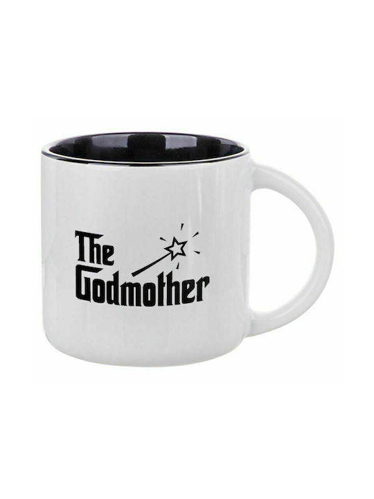 The Godmather, Ceramic Mug 400ml White/Black