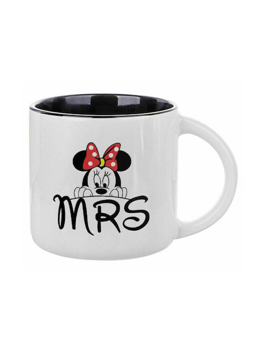 Minnie Mrs, Ceramic Mug 400ml White/Black