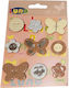 Luna Paper Decorative Sticker for DIY Crafts Gold 9pcs
