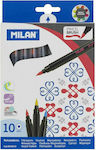 Milan Markers Set Πινέλο 10pcs