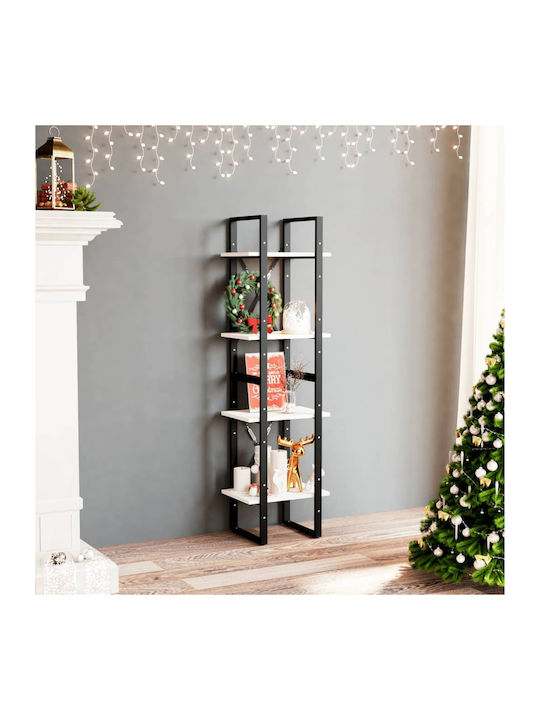 Bookcase White 40x30x140cm
