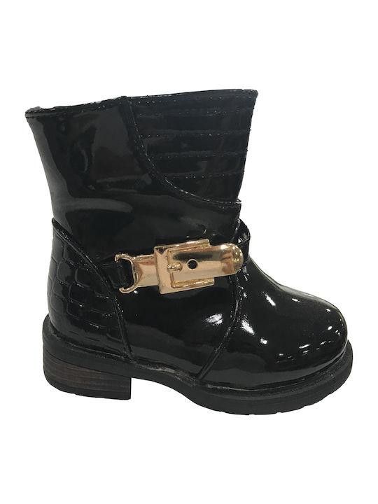 Ustyle Kids Boots from Patent Leather with Zipp...