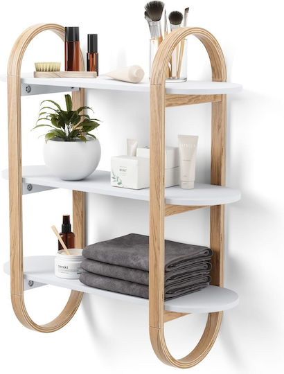 Ράφι Τοίχου Natural 65.2x23.6x74.9εκ. Ράφι Τοίχου Natural 65.2x23.6x74.9εκ.