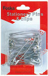 Foska Pins Silver 38mm in Blister 12x60pcs 16850---33-2