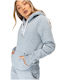 Women's Sweatshirt Jacket Hooded Gray