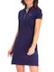 U.S. Polo Assn. Sommer Mini Kleid Marineblau