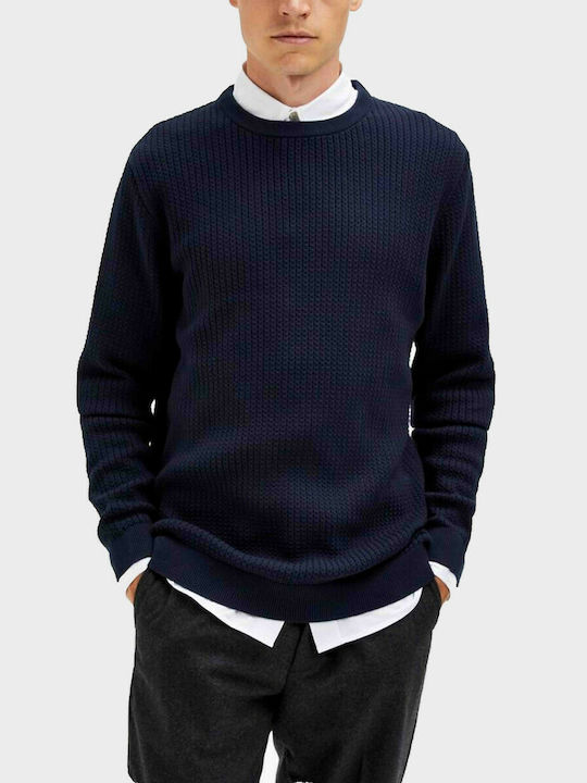 PULLOVER MALE KNIT OCO100 BLUE