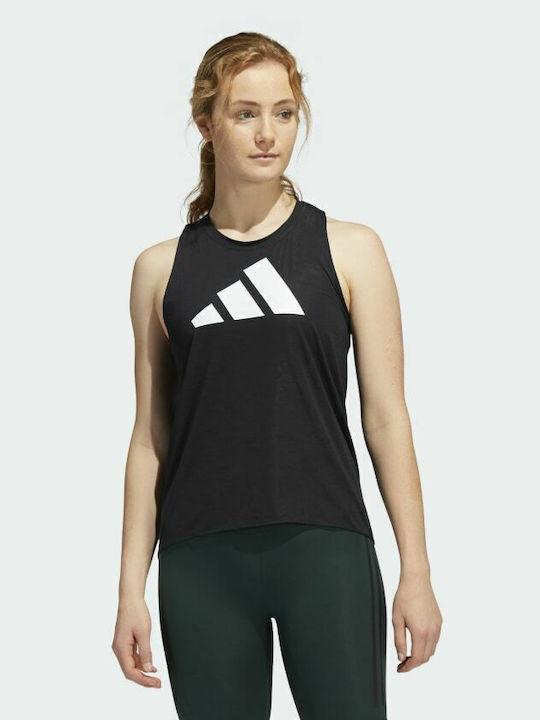 Adidas Αμάνικη Γυναικεία Αθλητική Μπλούζα Μαύρη