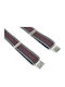 Victoria Suspenders Printed Burgundy