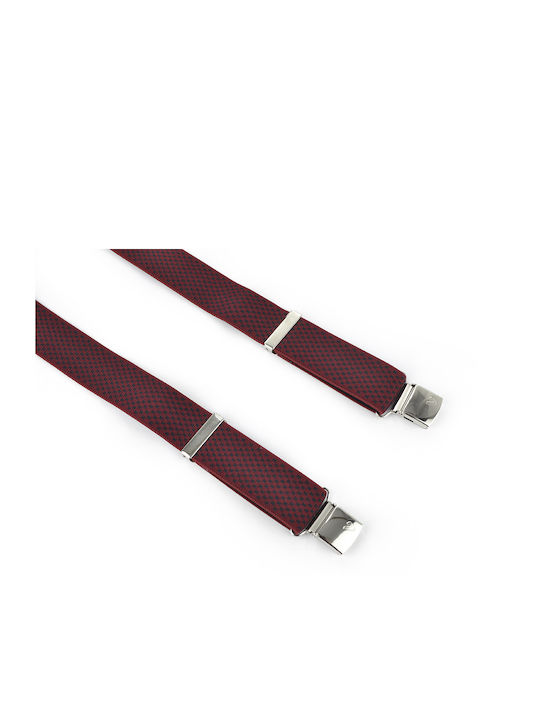 Men's suspenders 63036.699H Victoria Bordeaux