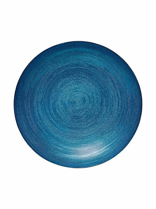 HFA Fruit Bowls & Basket Glass 1 Level Blue 40x40εκ.